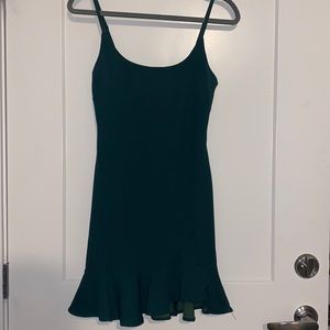 Dark green short dress! Worn once!